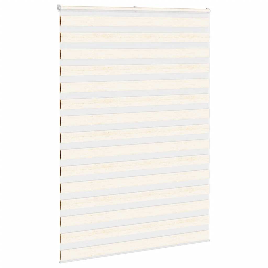 VidaXL zebra rullegardin 155x200 cm stof bredde 150,9 cm marmor beige