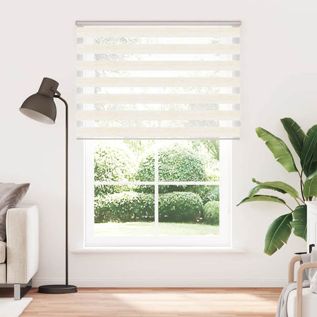 Vidaxx zebra rullegardin 160x200 cm stof bredde 155,9 cm marmor beige