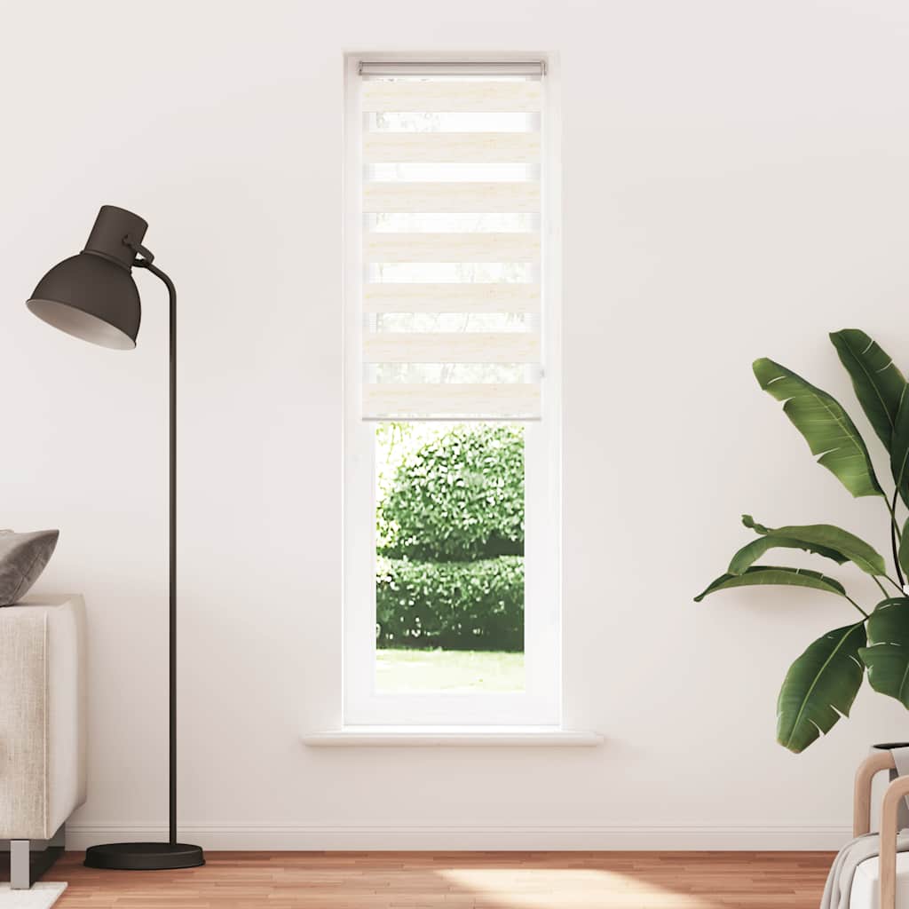 VidaXL zebra rullegardin 55x230 cm stof bredde 50,9 cm marmor beige