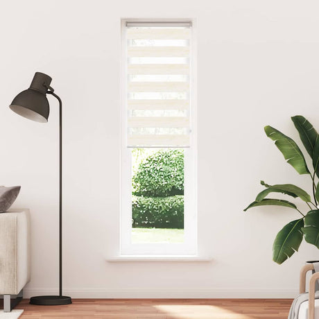 VidaXL zebra rullegardin 65x230 cm stofbredde 60,9 cm marmorbeige