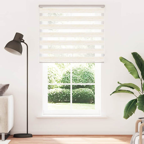 VidaXL zebra rullegardin 120x230 cm stof bredde 115,9 cm marmor beige