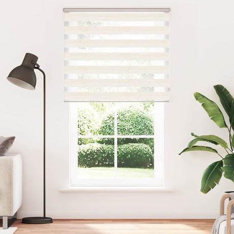 VidaXL zebragardin 130x230cm stofbredde 125,9cm polyester marmor beige