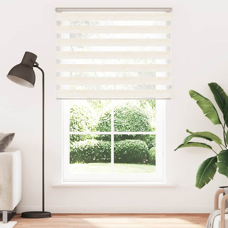 VidaXL zebra rullegardin 140x230 cm stof bredde 135,9 cm marmor beige