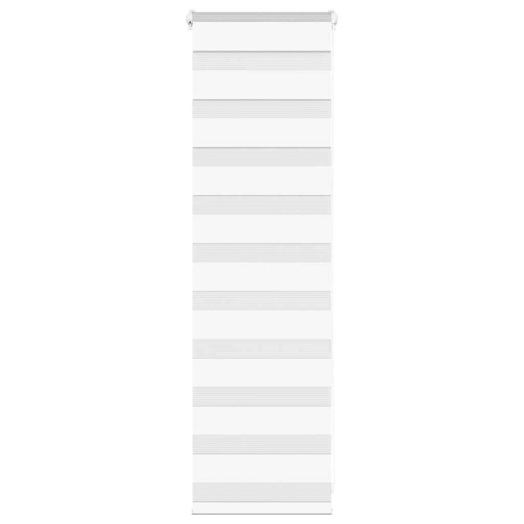Vidaxx zebra rullegardin 50x100 cm stofbredde 45,9 cm polyester hvid