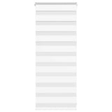 Vidaxx zebra rullegardin 65x100 cm stofbredde 60,9 cm polyester hvid