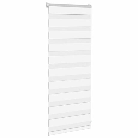 Vidaxx zebra rullegardin 65x100 cm stofbredde 60,9 cm polyester hvid