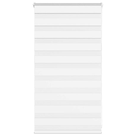 VidaXL zebragardin 85x100 cm stofbredde 80,9 cm polyester hvid