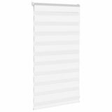 VidaXL zebragardin 85x100 cm stofbredde 80,9 cm polyester hvid