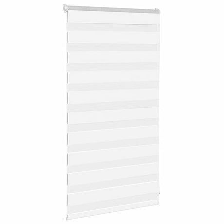 VidaXL zebragardin 85x100 cm stofbredde 80,9 cm polyester hvid