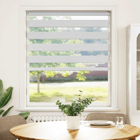 VidaXL zebragardin 95x100 cm stofbredde 90,9 cm polyester hvid
