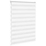 VidaXL zebragardin 100x100 cm stofbredde 95,9 cm polyester hvid
