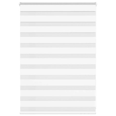 VidaXL zebragardin 110x100 cm stofbredde 105,9 cm polyester hvid