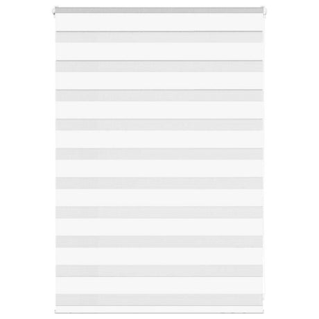 VidaXL zebragardin 115x100 cm stofbredde 110,9 cm polyester hvid