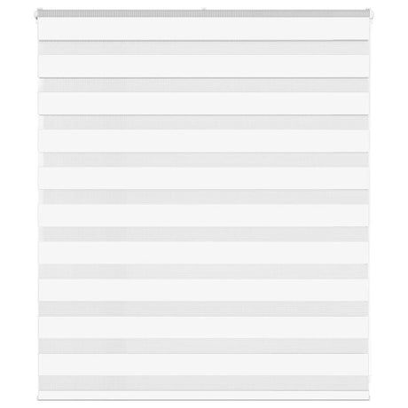 VidaXL zebragardin 125x100 cm stofbredde 120,9 cm polyester hvid