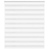 VidaXL zebragardin 135x100 cm stofbredde 130,9 cm polyester hvid