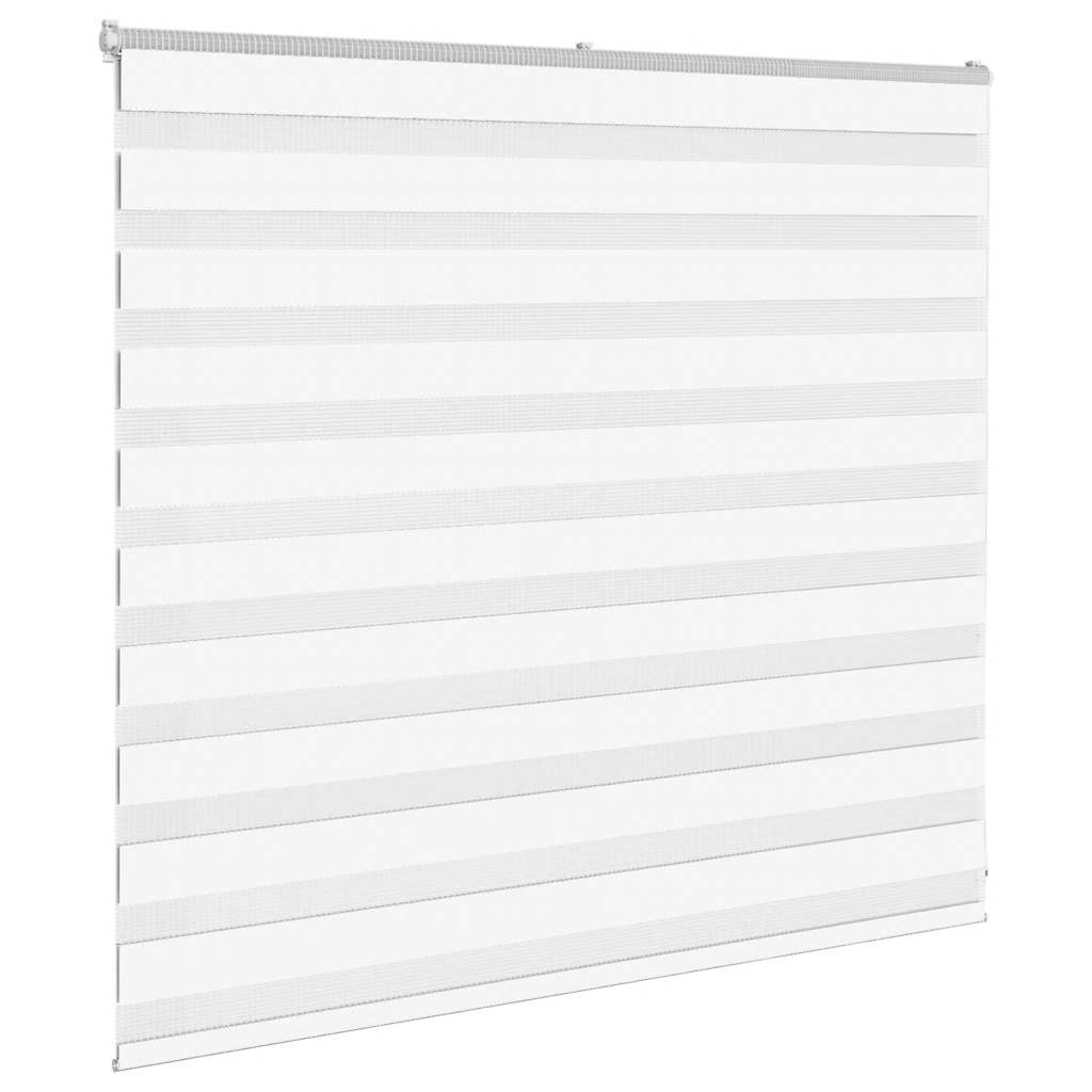 VidaXL zebragardin 155x100 cm stofbredde 150,9 cm polyester hvid
