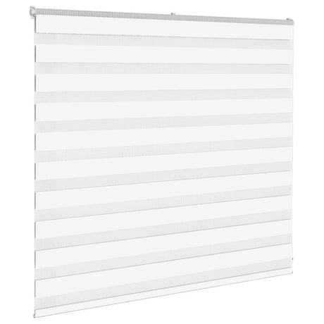 VidaXL zebragardin 160x100 cm stofbredde 155,9 cm polyester hvid