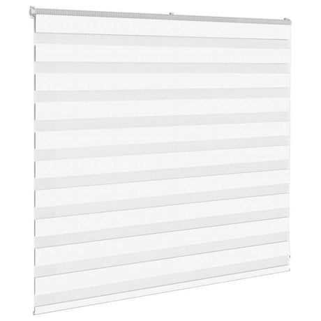 VidaXL zebragardin 165x100 cm stofbredde 160,9 cm polyester hvid