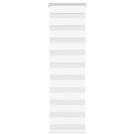 VidaXL zebra rullegardin 40x150 cm stofbredde 35,9 cm polyester hvid