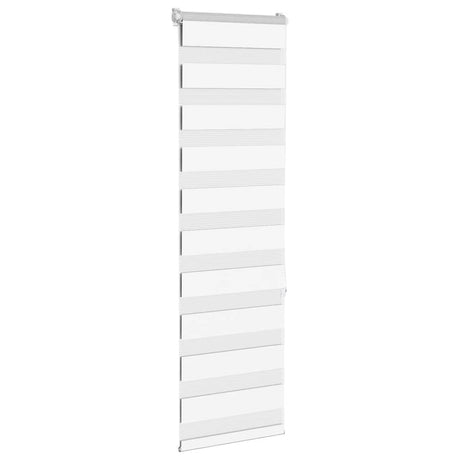 VidaXL zebra rullegardin 40x150 cm stofbredde 35,9 cm polyester hvid