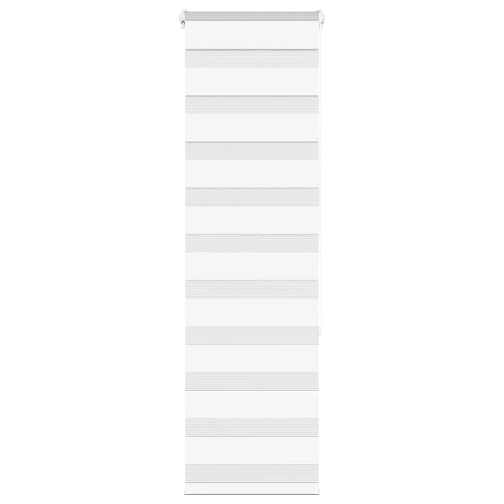 Vidaxx zebra rullegardin 45x150 cm stofbredde 40,9 cm polyester hvid