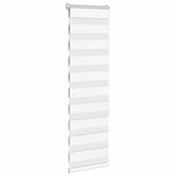 Vidaxx zebra rullegardin 45x150 cm stofbredde 40,9 cm polyester hvid