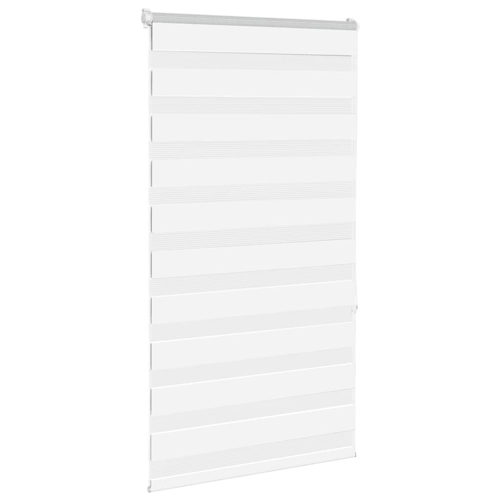 Vidaxx zebra rullegardin 80x150 cm stofbredde 75,9 cm polyester hvid