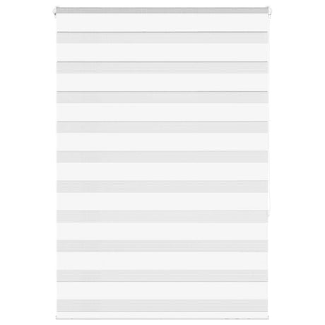 VidaXL zebra rullegardin 95x150 cm stofbredde 90,9 cm polyester hvid