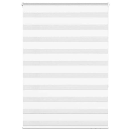 VidaXL zebra rullegardin 105x150 cm stofbredde 100,9 cm polyester hvid