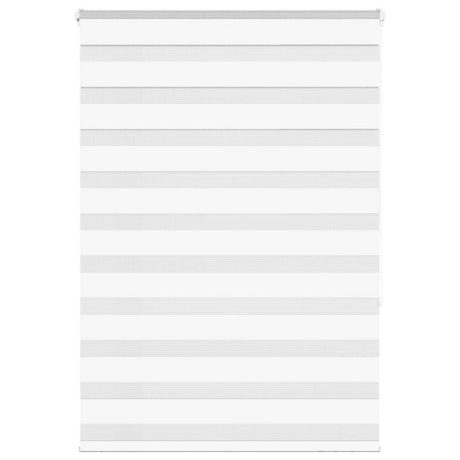 VidaXL zebra rullegardin 110x150 cm stofbredde 105,9 cm polyester hvid