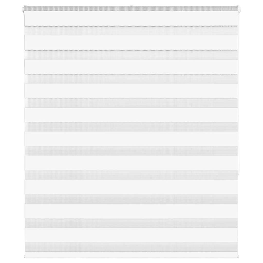VidaXL zebra rullegardin 120x150 cm stofbredde 115,9 cm polyester hvid
