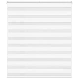 VidaXL zebra rullegardin 120x150 cm stofbredde 115,9 cm polyester hvid