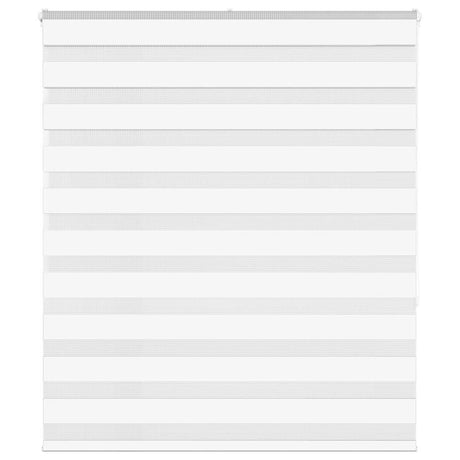 VidaXL zebra rullegardin 120x150 cm stofbredde 115,9 cm polyester hvid