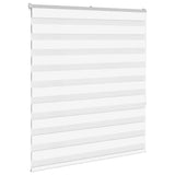 VidaXL zebra rullegardin 120x150 cm stofbredde 115,9 cm polyester hvid