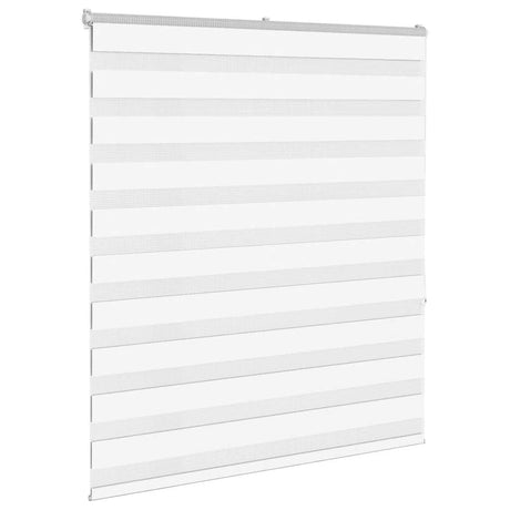 VidaXL zebra rullegardin 120x150 cm stofbredde 115,9 cm polyester hvid