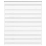 VidaXL zebra rullegardin 125x150 cm stofbredde 120,9 cm polyester hvid