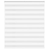 VidaXL zebra rullegardin 130x150 cm stofbredde 125,9 cm polyester hvid