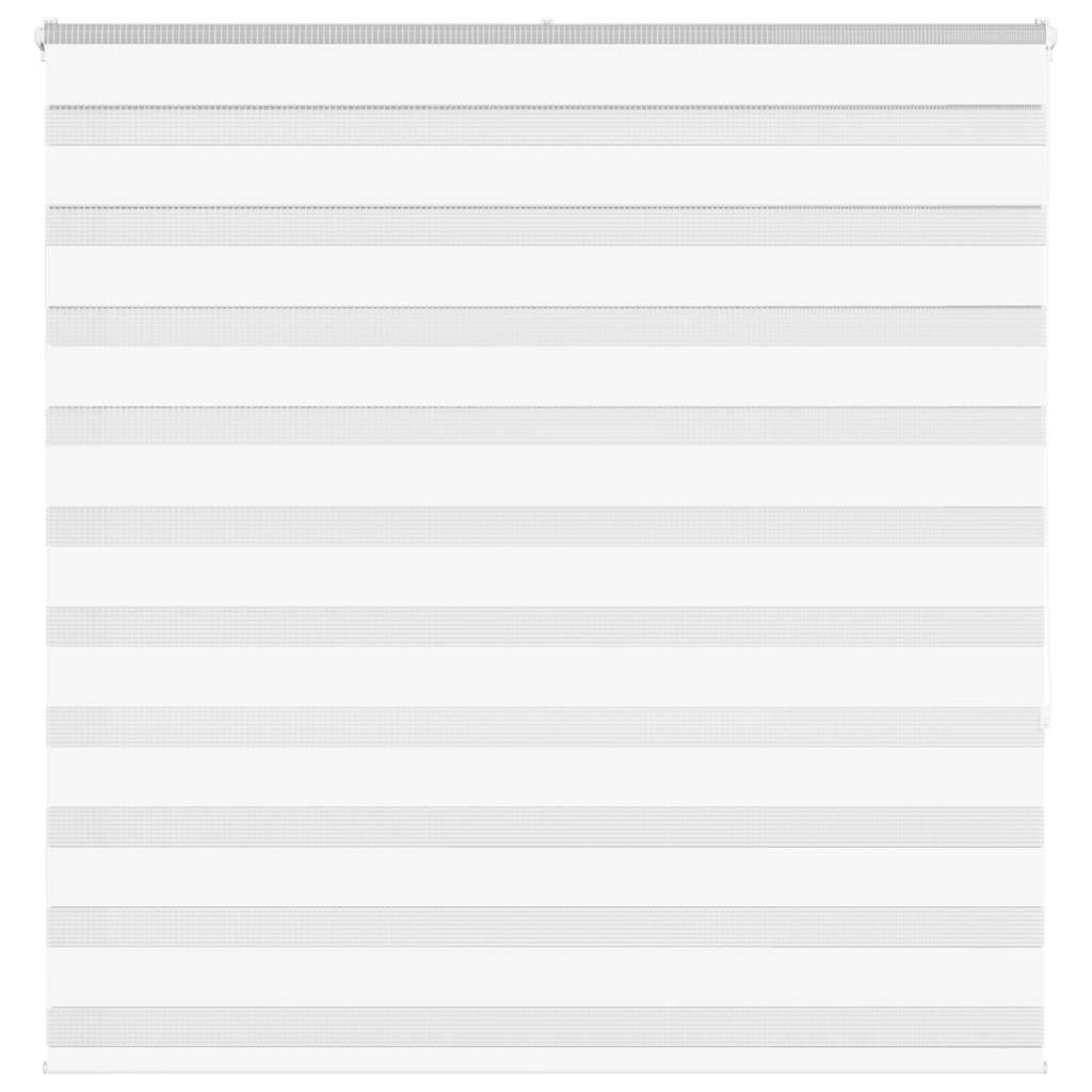 VidaXL zebra rullegardin 145x150 cm stofbredde 140,9 cm polyester hvid