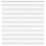 VidaXL zebra rullegardin 145x150 cm stofbredde 140,9 cm polyester hvid