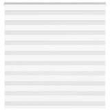 VidaXL zebra rullegardin 150x150 cm stofbredde 145,9 cm polyester hvid