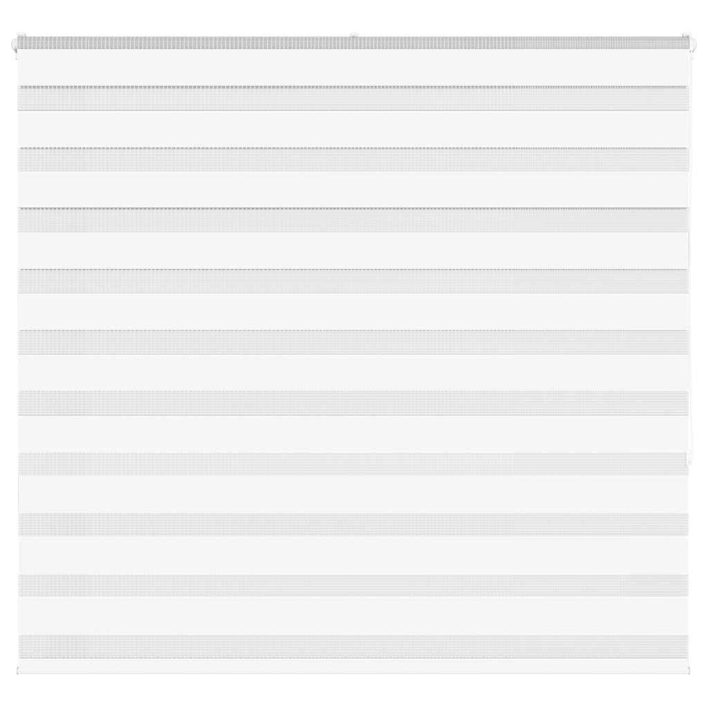VidaXL zebra rullegardin 160x150 cm stofbredde 155,9 cm polyester hvid
