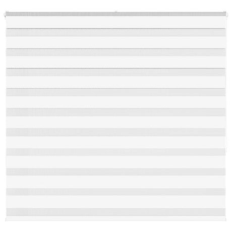 VidaXL zebra rullegardin 165x150 cm stofbredde 160,9 cm polyester hvid