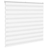 VidaXL zebra rullegardin 165x150 cm stofbredde 160,9 cm polyester hvid