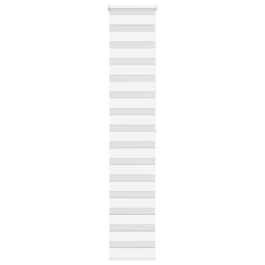 VidaXL zebra rullegardin 40x200 cm stofbredde 35,9 cm polyester hvid