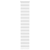 VidaXL zebra rullegardin 40x200 cm stofbredde 35,9 cm polyester hvid