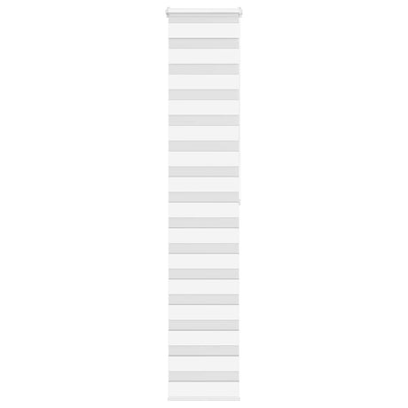 VidaXL zebra rullegardin 40x200 cm stofbredde 35,9 cm polyester hvid