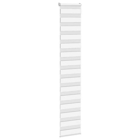VidaXL zebra rullegardin 40x200 cm stofbredde 35,9 cm polyester hvid