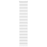VidaXL zebra rullegardin 50x200 cm stofbredde 45,9 cm polyester hvid