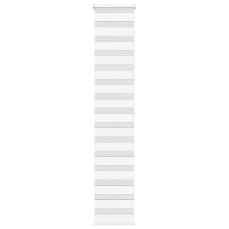 VidaXL zebra rullegardin 50x200 cm stofbredde 45,9 cm polyester hvid