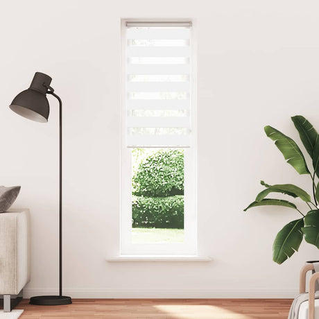 Vidaxx zebra rullegardin 60x200 cm stofbredde 55,9 cm polyester hvid